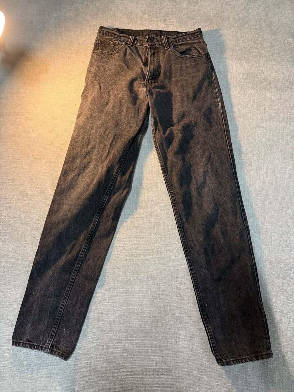 Levi's 550 Relaxed Fit Tapered Leg Black Denim Jeans